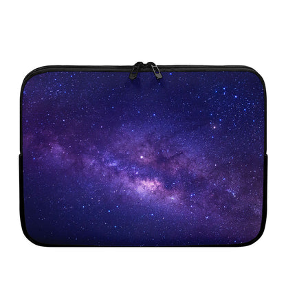 Dark Purple Milky Way Galaxy Space Print Laptop Sleeve