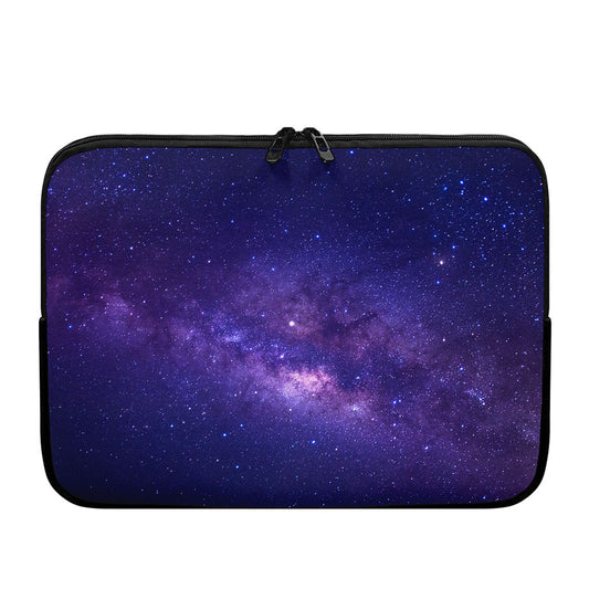 Dark Purple Milky Way Galaxy Space Print Laptop Sleeve