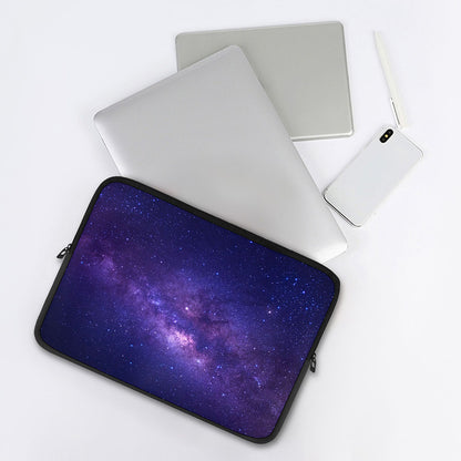 Dark Purple Milky Way Galaxy Space Print Laptop Sleeve