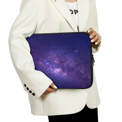 Dark Purple Milky Way Galaxy Space Print Laptop Sleeve