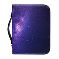Dark Purple Milky Way Galaxy Space Print Leather Bible Cover