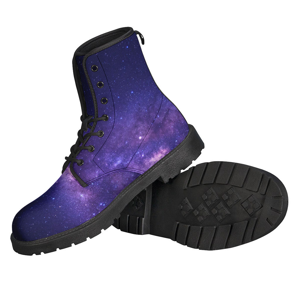 Dark Purple Milky Way Galaxy Space Print Backpack