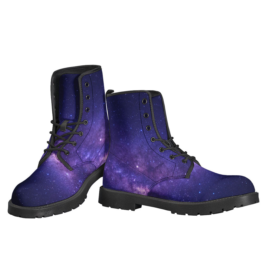 Dark Purple Milky Way Galaxy Space Print Backpack