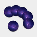 Dark Purple Milky Way Galaxy Space Print Leather Coaster Set