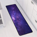Dark Purple Milky Way Galaxy Space Print Long Kitchen Mat