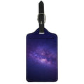 Dark Purple Milky Way Galaxy Space Print Luggage Tag