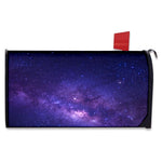 Dark Purple Milky Way Galaxy Space Print Mailbox Cover