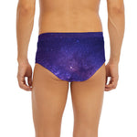 Dark Purple Milky Way Galaxy Space Print Men's Briefs