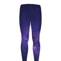 Dark Purple Milky Way Galaxy Space Print Men's Leggings