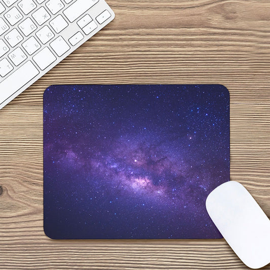 Dark Purple Milky Way Galaxy Space Print Mouse Pad