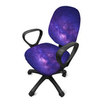 Dark Purple Milky Way Galaxy Space Print Office Chair Cover