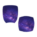 Dark Purple Milky Way Galaxy Space Print Office Chair Cover