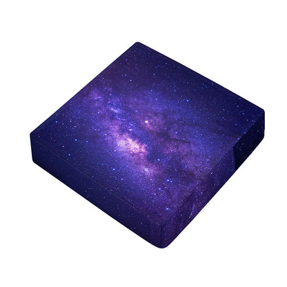 Dark Purple Milky Way Galaxy Space Print Outdoor Seat Cushion Cover