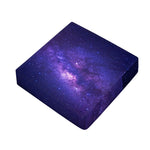 Dark Purple Milky Way Galaxy Space Print Outdoor Seat Cushion Cover