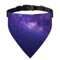 Dark Purple Milky Way Galaxy Space Print Over The Collar Dog Bandana