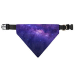 Dark Purple Milky Way Galaxy Space Print Over The Collar Dog Bandana