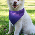 Dark Purple Milky Way Galaxy Space Print Over The Collar Dog Bandana