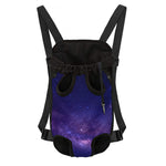 Dark Purple Milky Way Galaxy Space Print Pet Carrier Backpack