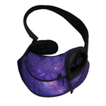 Dark Purple Milky Way Galaxy Space Print Pet Sling Carrier