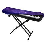 Dark Purple Milky Way Galaxy Space Print Piano Keyboard Cover