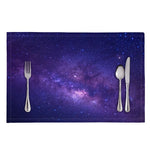 Dark Purple Milky Way Galaxy Space Print Placemat