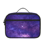 Dark Purple Milky Way Galaxy Space Print Portable Lunch Bag