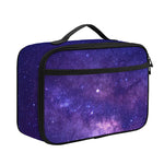 Dark Purple Milky Way Galaxy Space Print Portable Lunch Bag