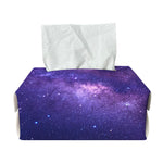 Dark Purple Milky Way Galaxy Space Print Rectangle Tissue Box Cover