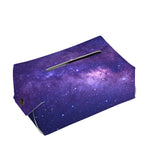 Dark Purple Milky Way Galaxy Space Print Rectangle Tissue Box Cover