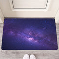 Dark Purple Milky Way Galaxy Space Print Rubber Doormat