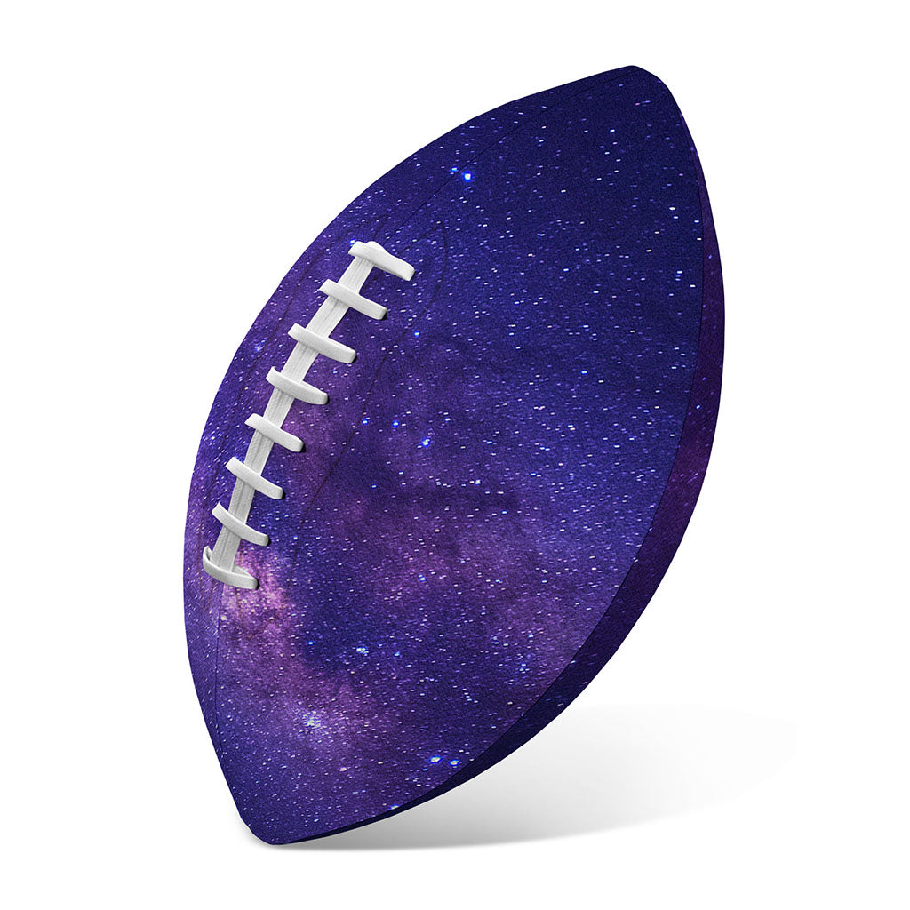 Dark Purple Milky Way Galaxy Space Print Rugby Ball