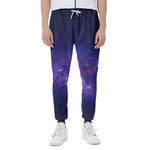 Dark Purple Milky Way Galaxy Space Print Scuba Joggers