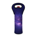 Dark Purple Milky Way Galaxy Space Print Single Neoprene Wine Tote