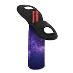 Dark Purple Milky Way Galaxy Space Print Single Neoprene Wine Tote