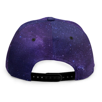 Dark Purple Milky Way Galaxy Space Print Snapback Cap