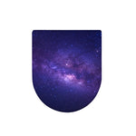 Dark Purple Milky Way Galaxy Space Print Toilet Lid Cover