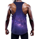 Dark Purple Milky Way Galaxy Space Print Training Tank Top