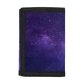 Dark Purple Milky Way Galaxy Space Print Trifold Wallet