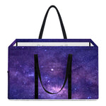 Dark Purple Milky Way Galaxy Space Print Utility Tote Bag