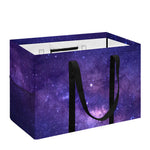 Dark Purple Milky Way Galaxy Space Print Utility Tote Bag