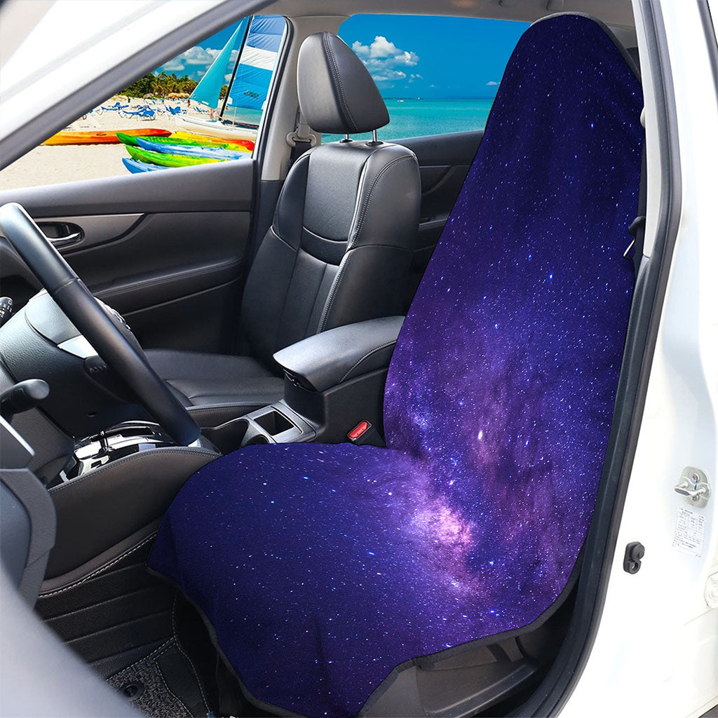 Dark Purple Milky Way Galaxy Space Print Waterproof Car Seat Cover