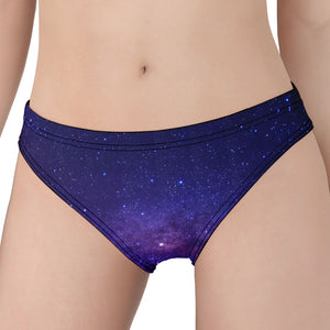 Dark Purple Milky Way Galaxy Space Print Women's Panties