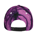 Dark Purple Rose Print Baseball Cap