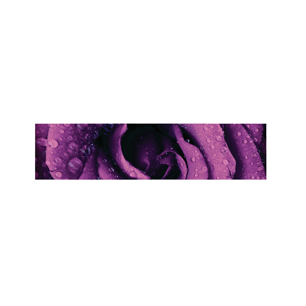 Dark Purple Rose Print Bed Runner