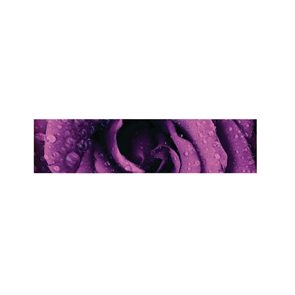 Dark Purple Rose Print Bed Runner