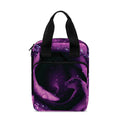 Dark Purple Rose Print Bible Tote Bag