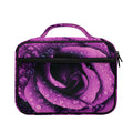 Dark Purple Rose Print Briefcase Bible Bag