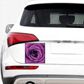 Dark Purple Rose Print Car Sticker
