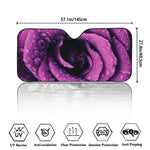 Dark Purple Rose Print Car Windshield Sun Shade