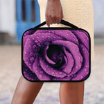 Dark Purple Rose Print Classic Bible Case